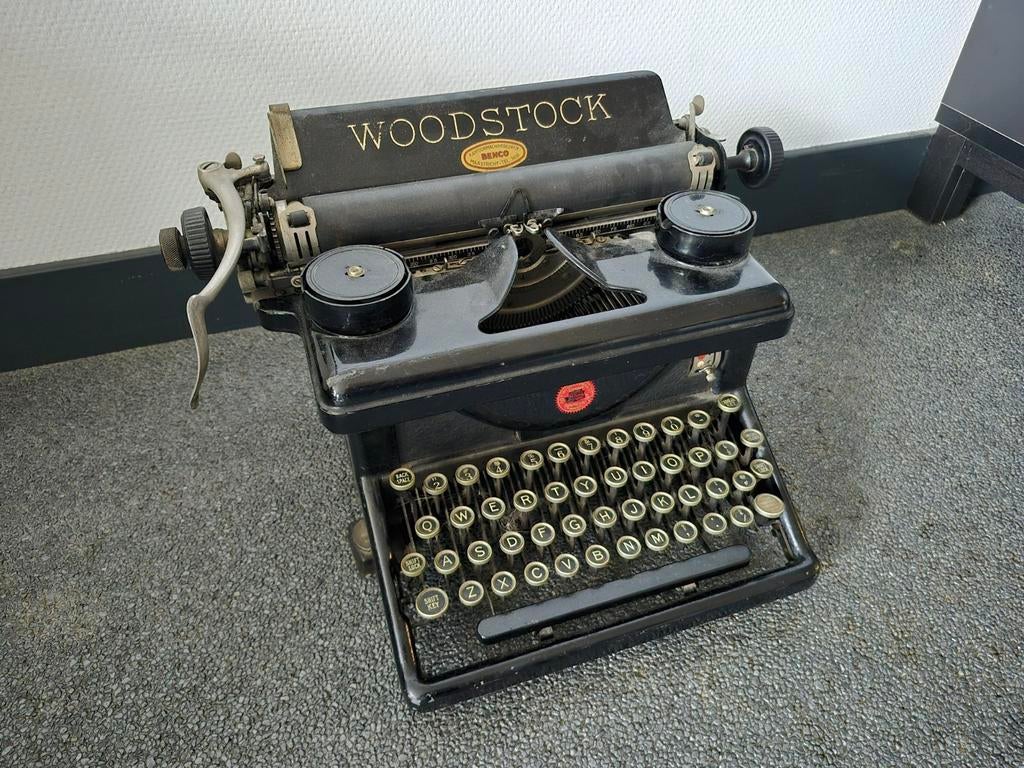 Oude vintage brocante Woodstock typemachine voor decoratie, Diversen, Typemachines, Ophalen of Verzenden