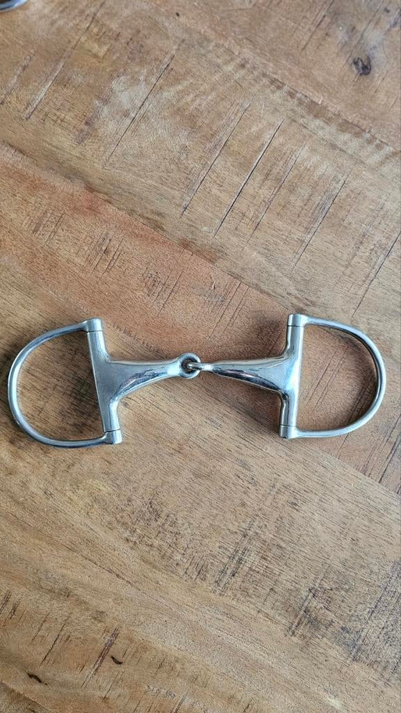 D-trens | Enkelgebroken | 12,5 cm, Ophalen of Verzenden, Zo goed als nieuw, Dressuur