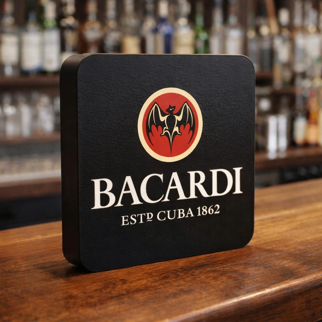 Bacardi LED Lightbox, Verzenden, Nieuw, Lichtbak of (neon) lamp
