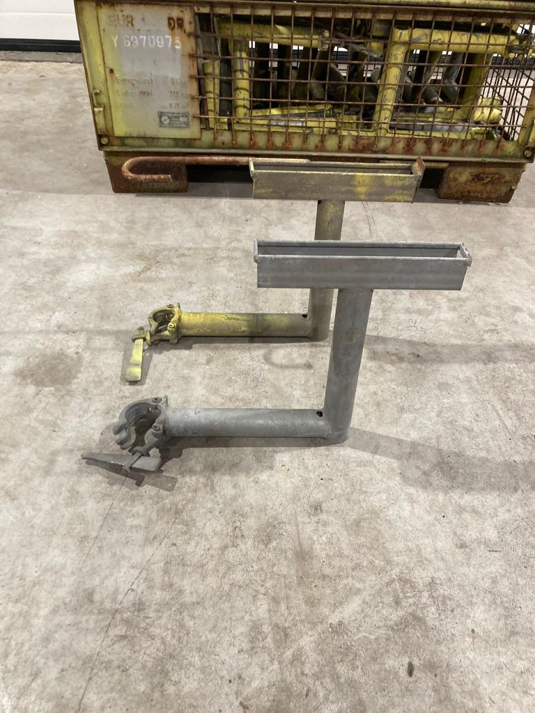 Layher liftboy/metselconsole/metsel console  2-planks 79ST, Doe-het-zelf en Verbouw, Steigers, Gebruikt, Gevelsteiger, 5 meter of hoger