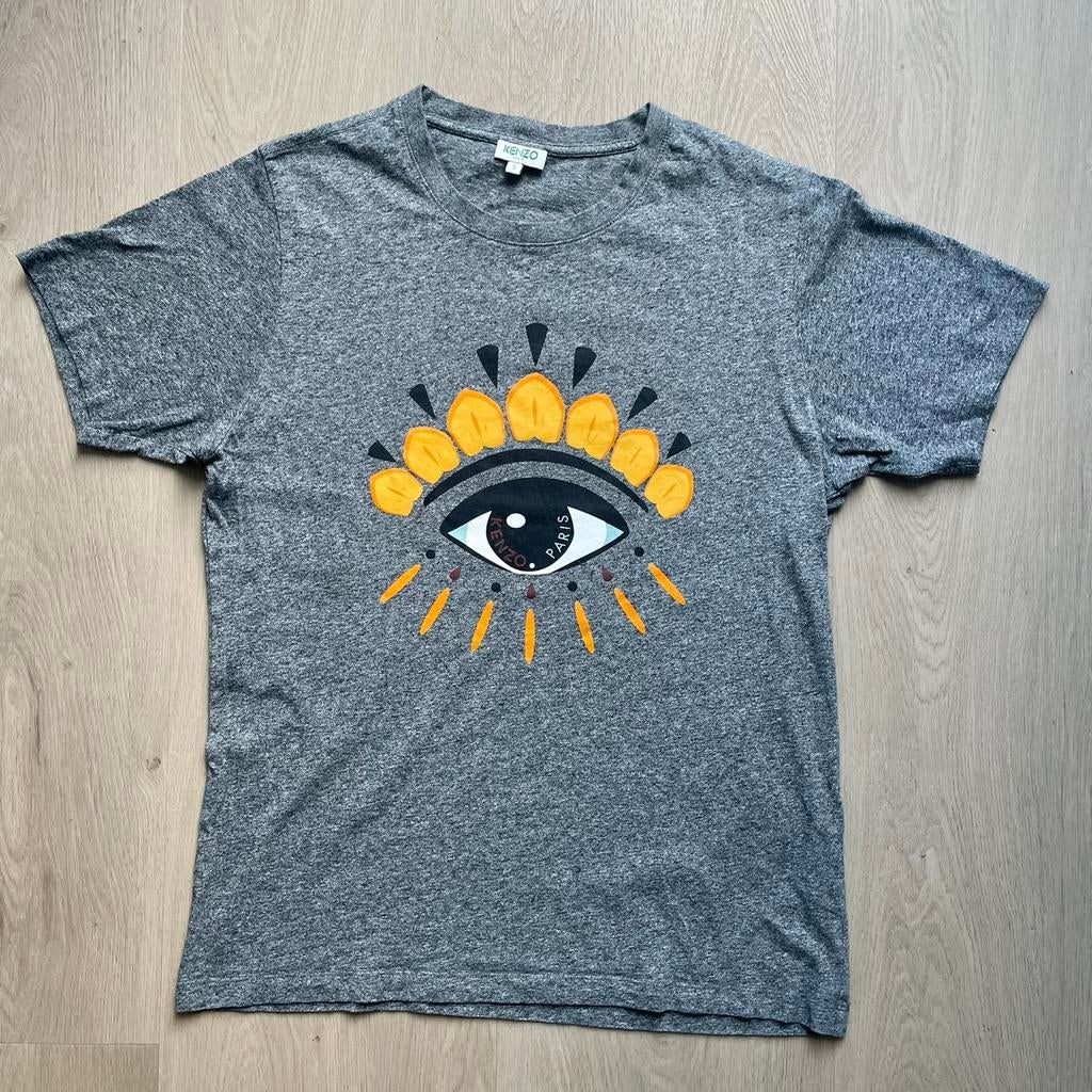 Kenzo eye tshirt, Ophalen of Verzenden, Zo goed als nieuw, Maat 46 (S) of kleiner, Grijs