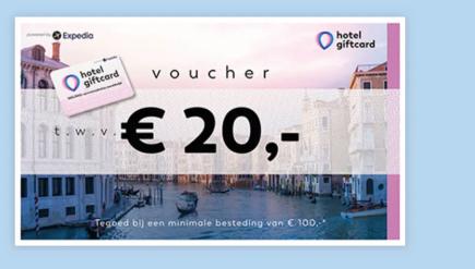 Kortingsvoucher hotel gift card, Tickets en Kaartjes, Twee personen, Kortingsbon, Overige typen