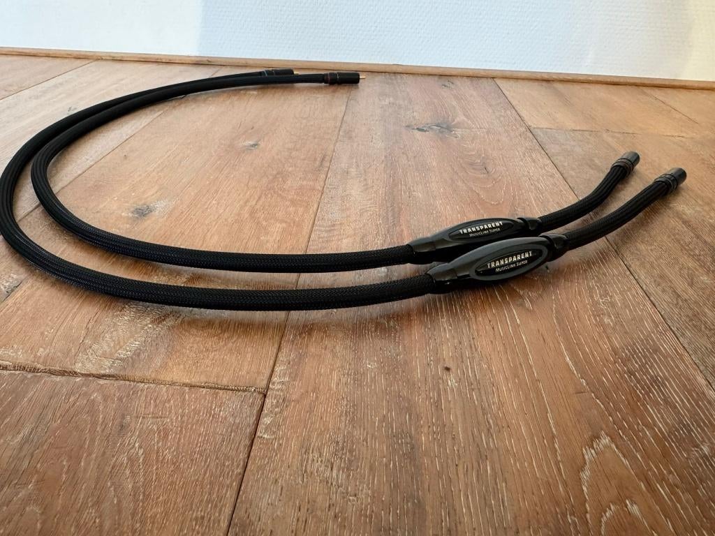 Transparent Music Link Super Interconnect RCA 2 x 1 meter, Audio, Tv en Foto, Verzenden, Zo goed als nieuw, Minder dan 2 meter