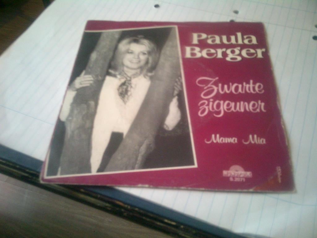 PAULA BERGER ZWARTE ZIGEUNER - MAMA MIA, Cd's en Dvd's, Vinyl | Nederlandstalig, Ophalen of Verzenden, Zo goed als nieuw, Overige formaten