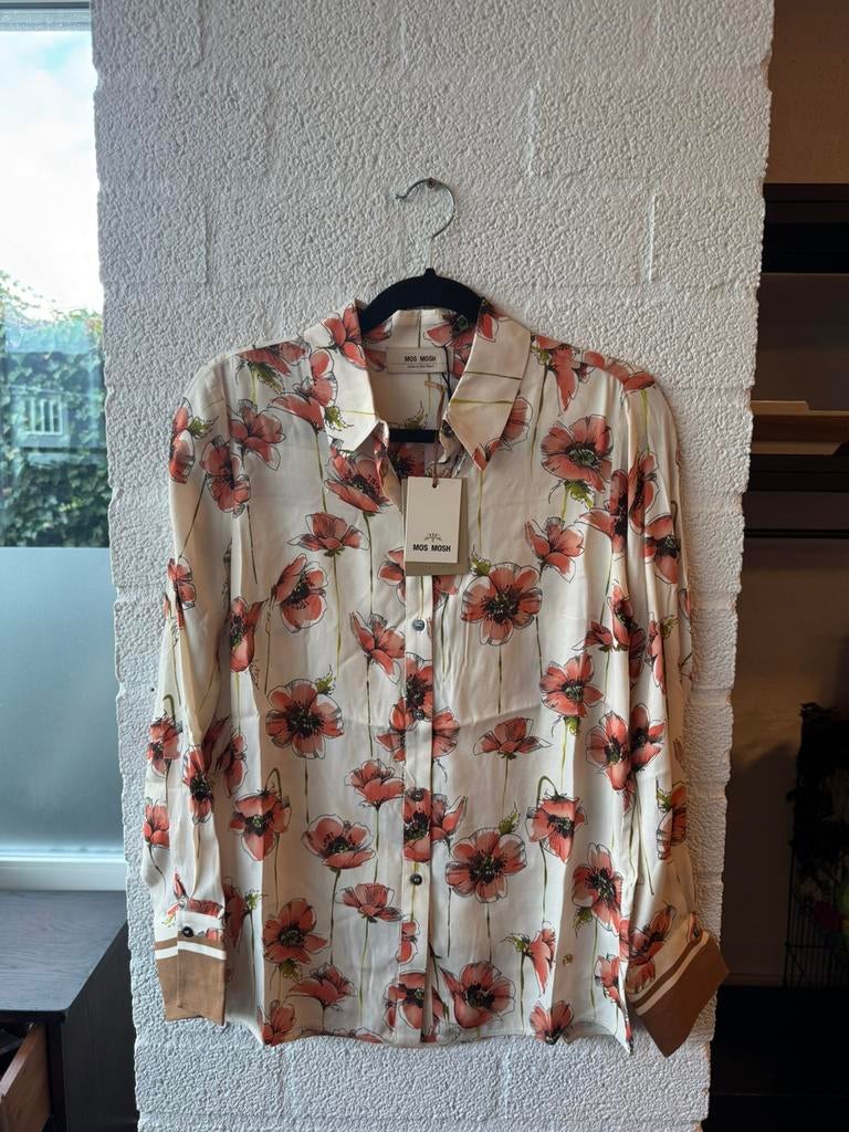 Mos mosh bloemen blouse nieuw maat S, Ophalen of Verzenden, Nieuw, Maat 36 (S), Beige