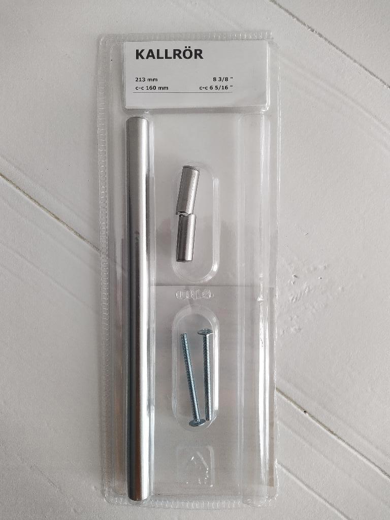 1 x IKEA KALLRÖR handgreep, roestvrij staal (213 mm), Minder dan 50 cm, Nieuw, Ophalen of Verzenden, Minder dan 25 cm