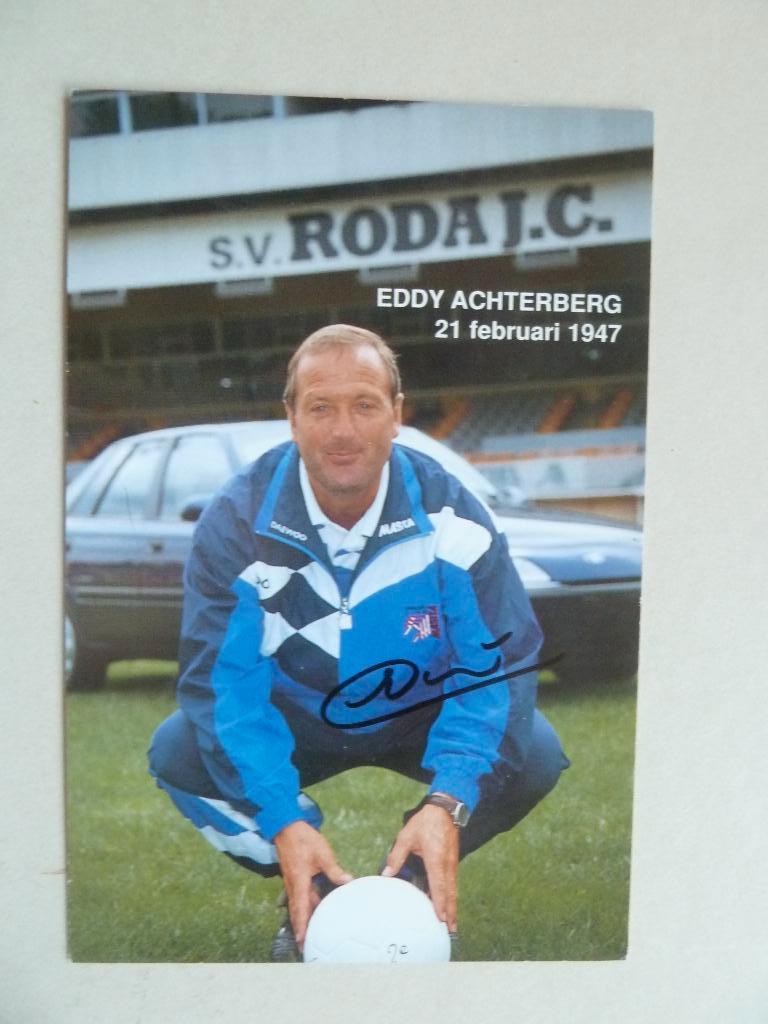 Spelerskaart.  Eddy.Achterberg  Roda JC. 1995/1996, Ophalen of Verzenden, Zo goed als nieuw, Roda JC, Spelerskaart