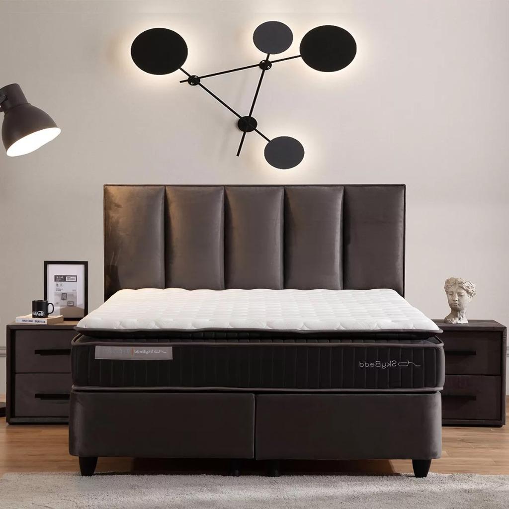 Luxe Velvet Boxsprings Met Opbergruimte | Showroom Utrecht, Ophalen, Modern, Velvet, Eric Kuster,, 180 cm, 200 cm