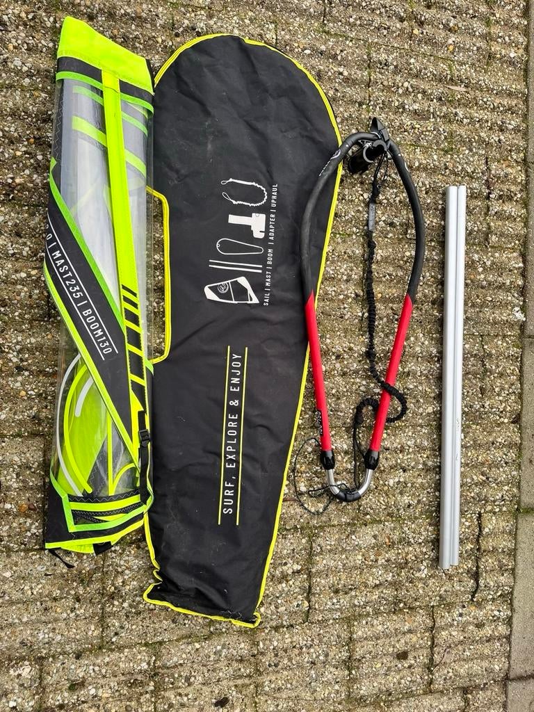 Windsurf kinderset Tiki Flash 2.0, Watersport en Boten, Windsurfen, Ophalen, Zeil