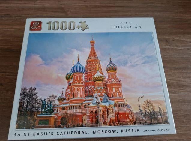 Nieuwe King puzzel City collection Moscow, Ophalen of Verzenden, 500 t/m 1500 stukjes, Nieuw, Legpuzzel