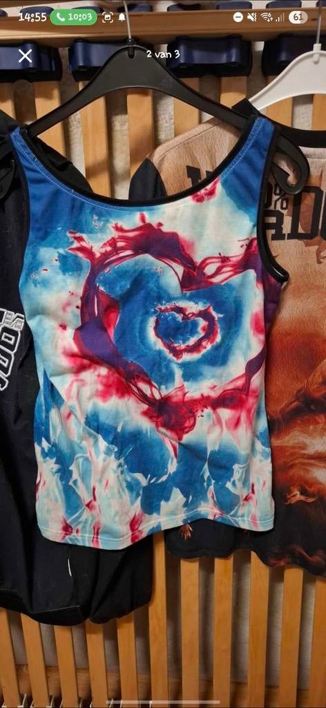 100% hardcore top, Kleding | Dames, 100% hardcore, Maat 42/44 (L), Ophalen of Verzenden, Zonder mouw