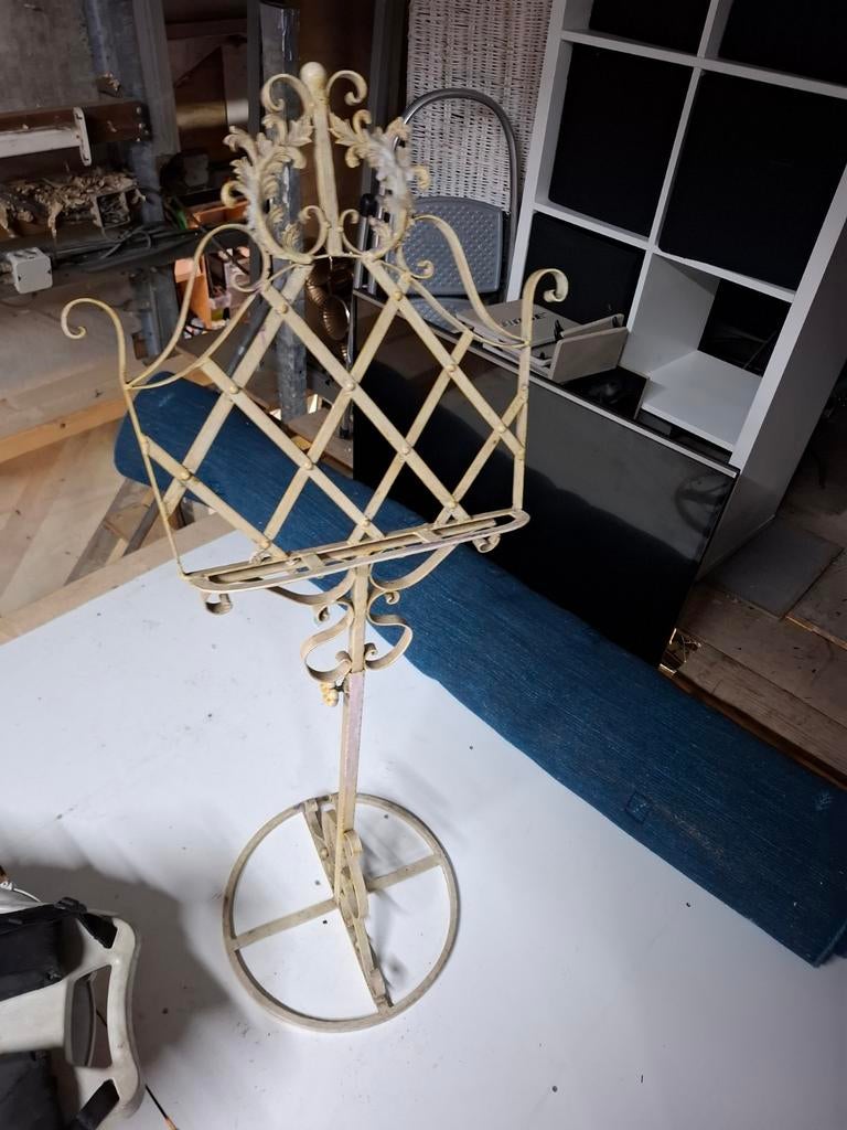 Muziekstandaard - Decoratief en functioneel, Ophalen, Gebruikt, Antiek, Muziekstandaard