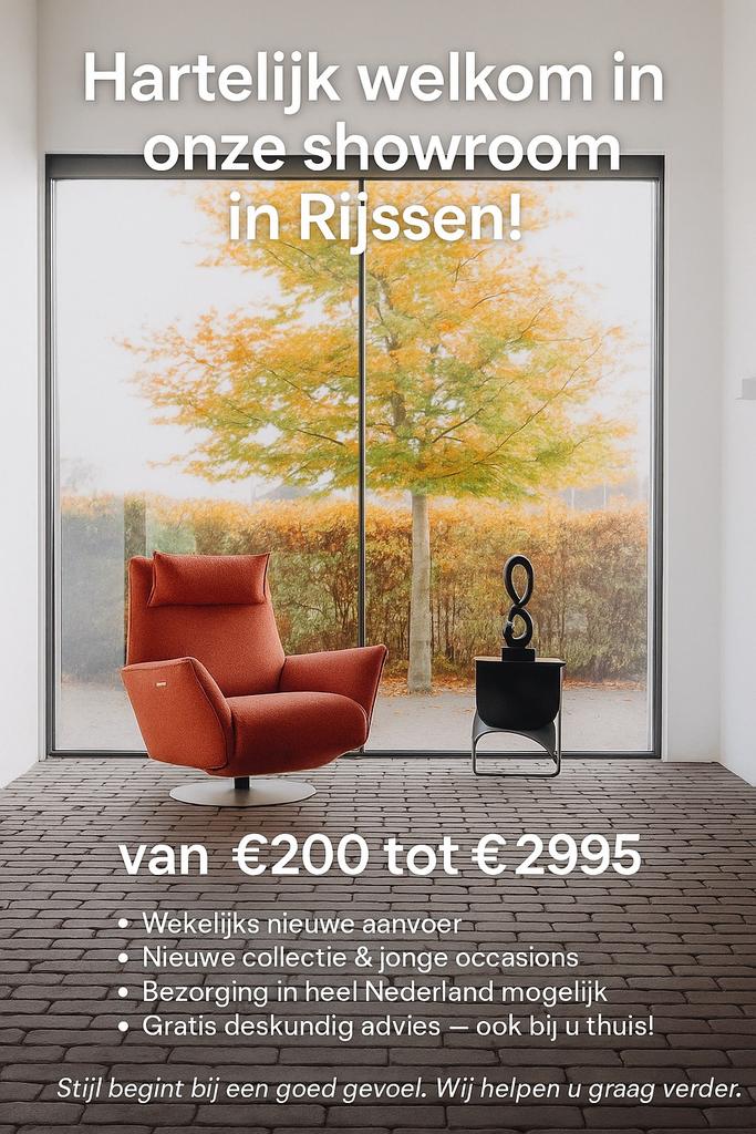 150 relax- en staopfauteuils op voorraad voor elk budget, Huis en Inrichting, Ophalen, ., Nieuw, 75 tot 100 cm