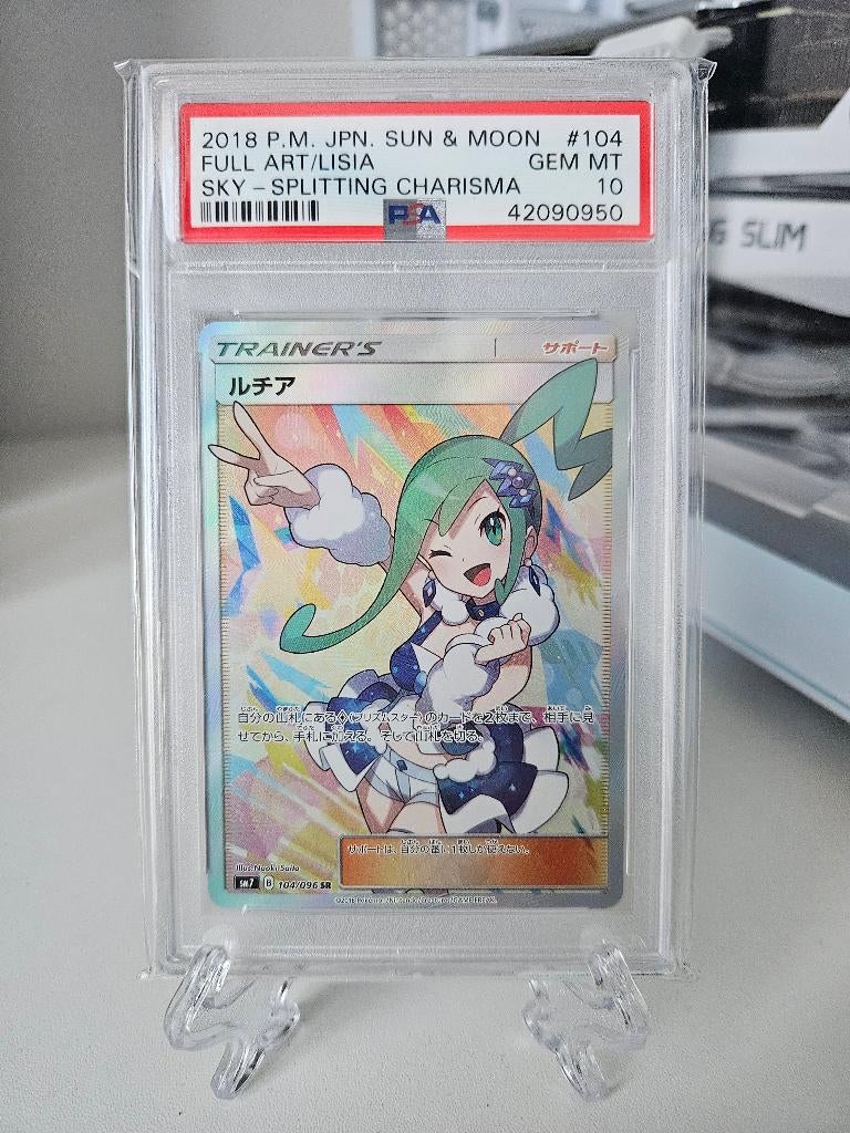 Pokemon - JPN Lisia Full Art PSA 10, Ophalen of Verzenden, Nieuw, Losse kaart, Foil