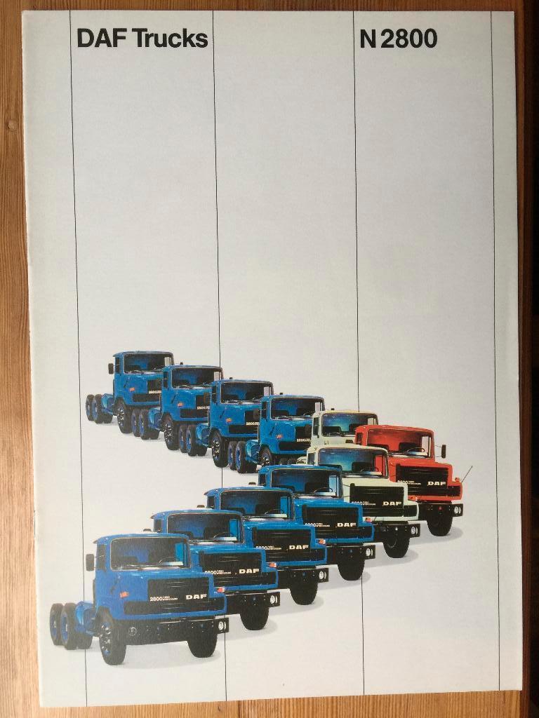 Folder van DAF Trucks N 2800, circa 1980, Ophalen of Verzenden, Nieuw, Overige merken
