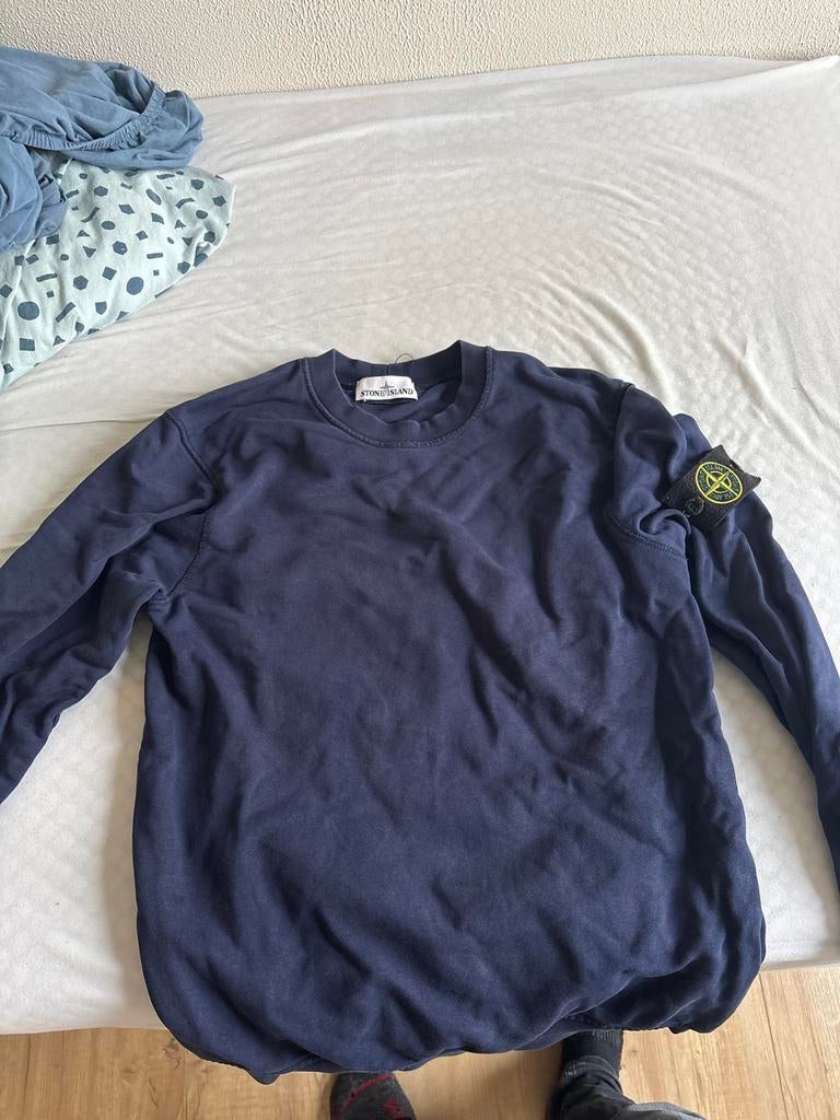 Stone Island Trui - Donkerblauw - Maat S, Ophalen of Verzenden, Zo goed als nieuw, Maat 46 (S) of kleiner, Blauw