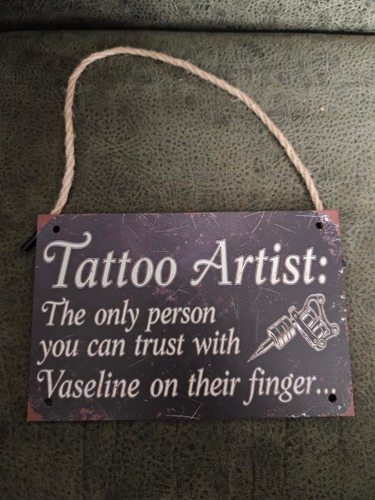 Tattoo Artist Decoratiebord, Ophalen of Verzenden, Nieuw