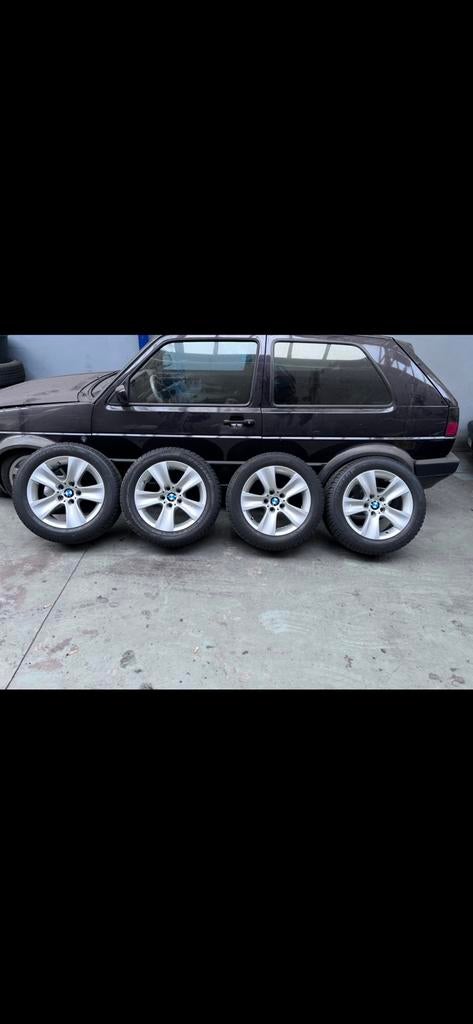 BMW Dunlop winterbanden 225/55/R17 originele BMW Runflat, Ophalen, Velg(en), 17 inch, Winterbanden