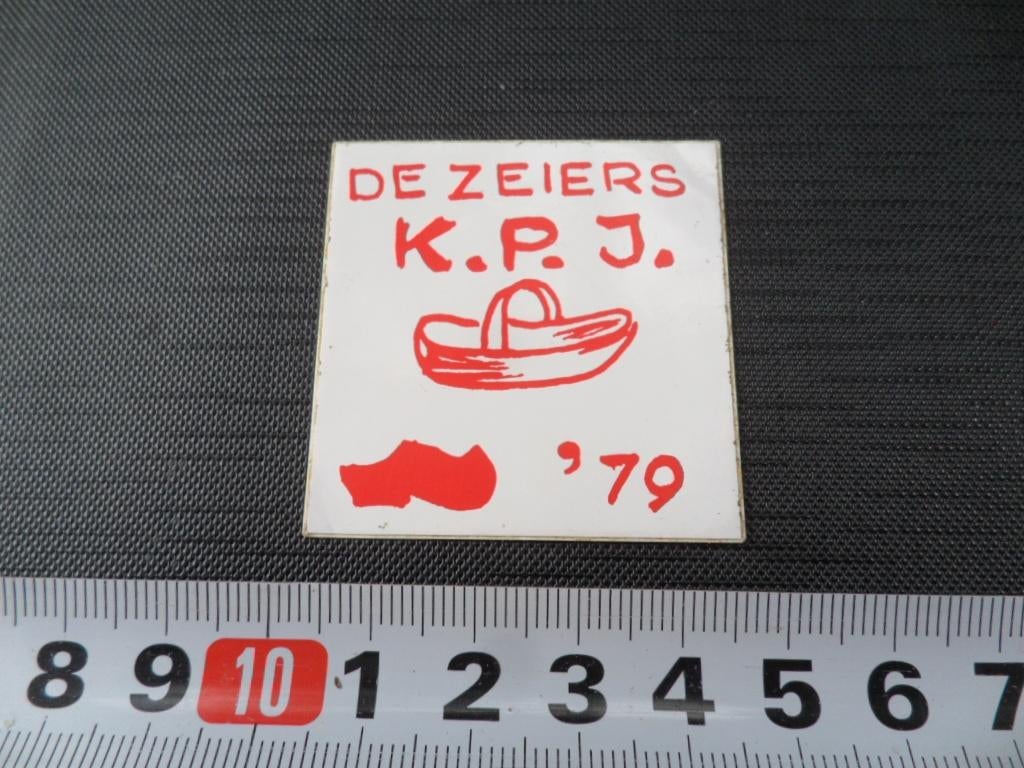 sticker de zeiers KPJ 1979, Ophalen, Zo goed als nieuw