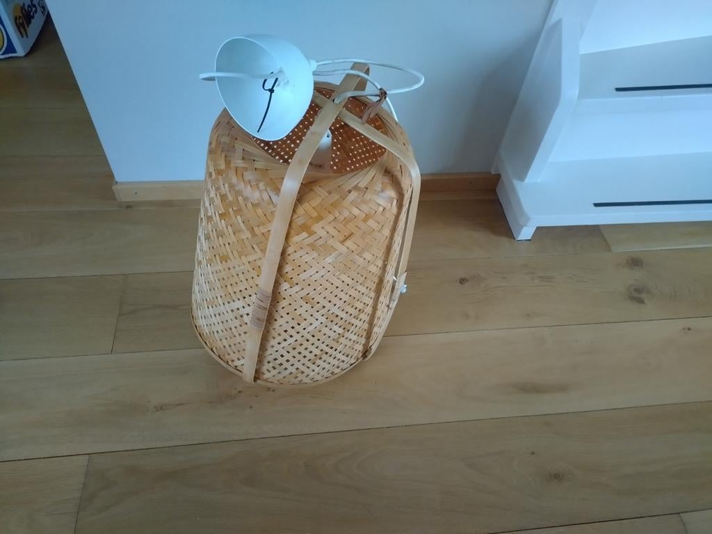 Lamp Ikea knixhult hanglamp t1741, 25 tot 50 cm, Beige, Rond, Ophalen of Verzenden