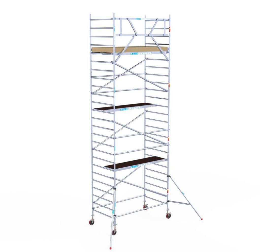 Steigerbok 250 + Rolsteiger 135x250x8,2m + voorloopleuning, Doe-het-zelf en Verbouw, Steigers, Ophalen of Verzenden, Nieuw, Overige typen