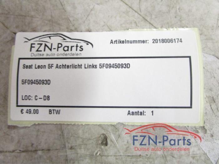 Achterlicht links Seat Leon (22740680), Ophalen of Verzenden, Gebruikt