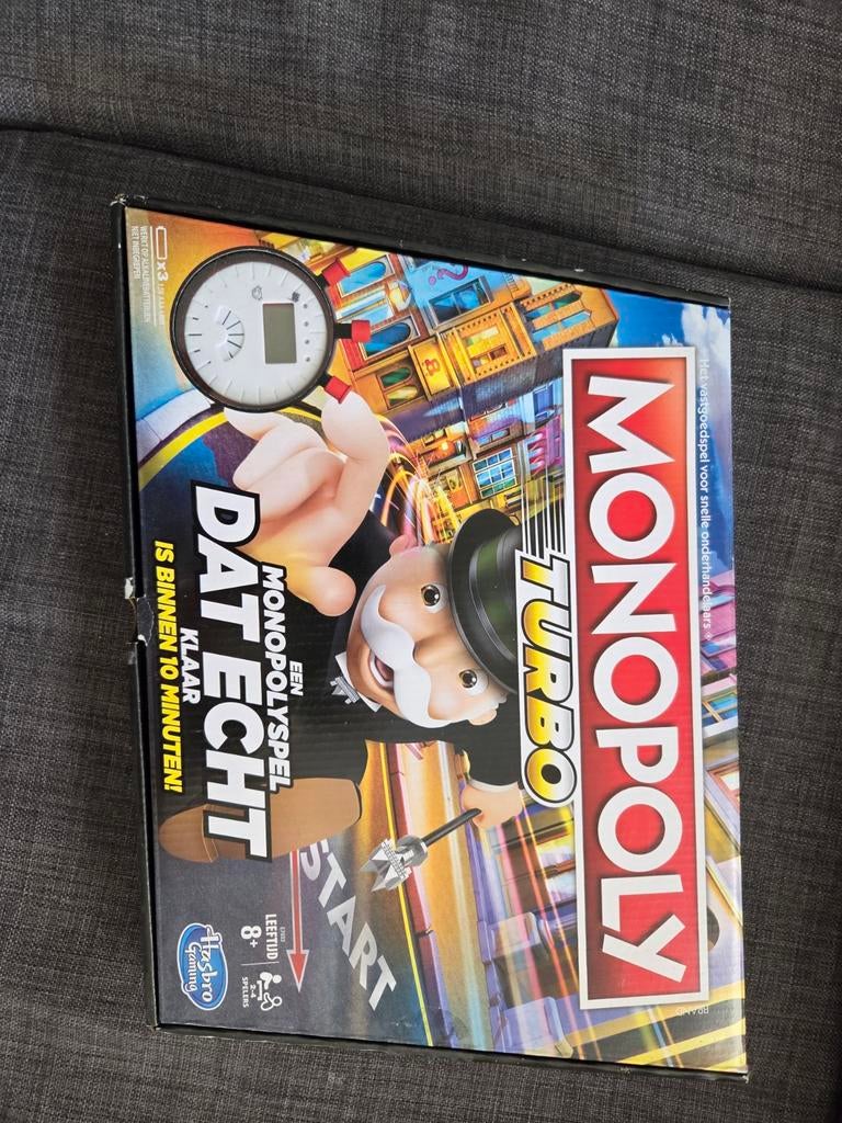 Monopoly Turbo - Zo Goed Als Nieuw!, Hobby en Vrije tijd, Gezelschapsspellen | Bordspellen, Vijf spelers of meer, Ophalen of Verzenden