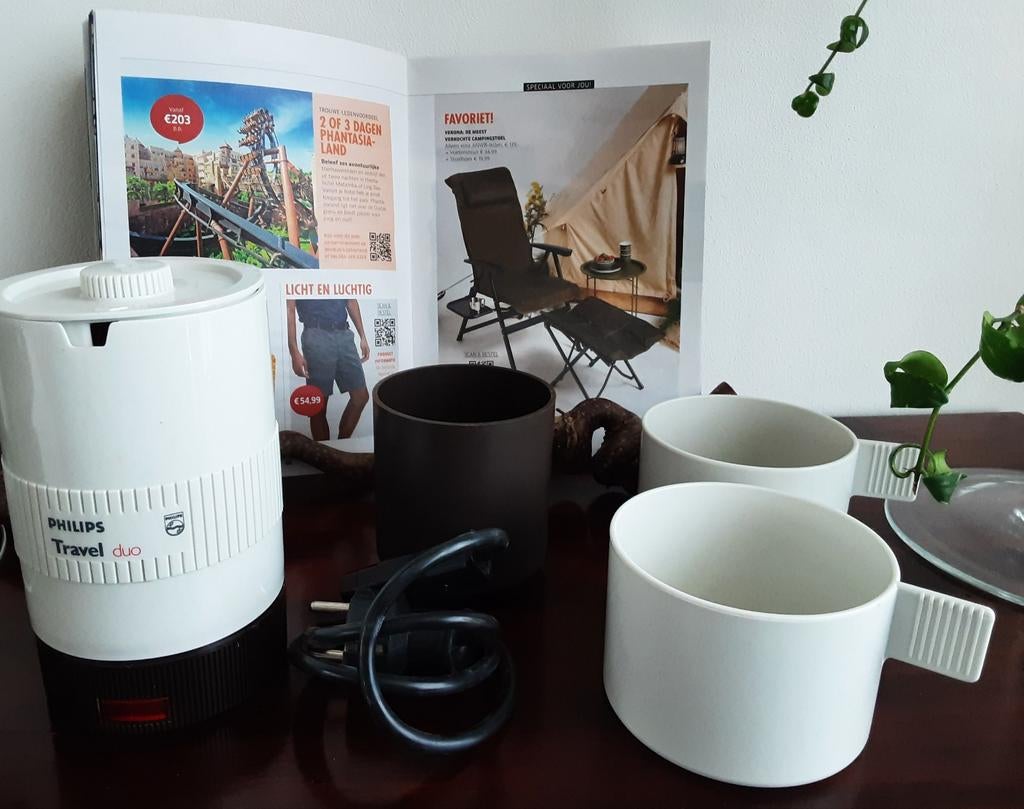 Philips Travel Koffiezetapparaat - Compact & Handig, Gebruikt, Koffiemachine, Gemalen koffie, Ophalen of Verzenden