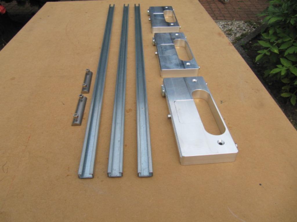 Set alu freesmallen BUVA MultiFin sluitkommen+rail, Verzenden, Nieuw