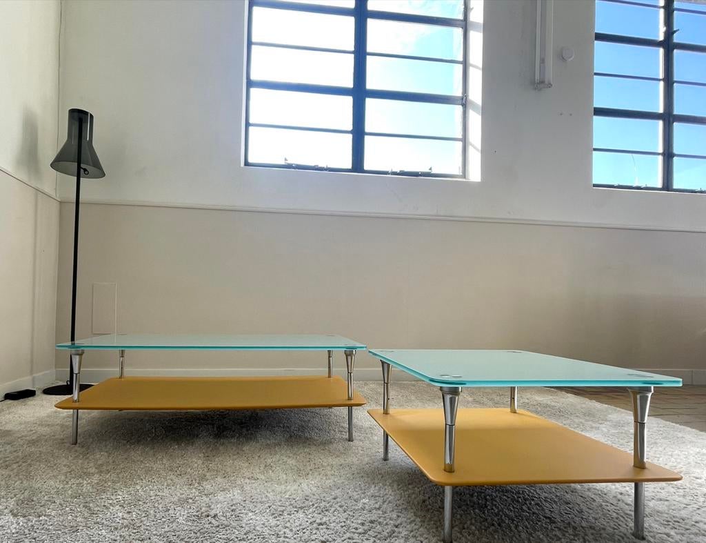 Poltrona Frau salontafel set Tavolo Hydra als nieuw