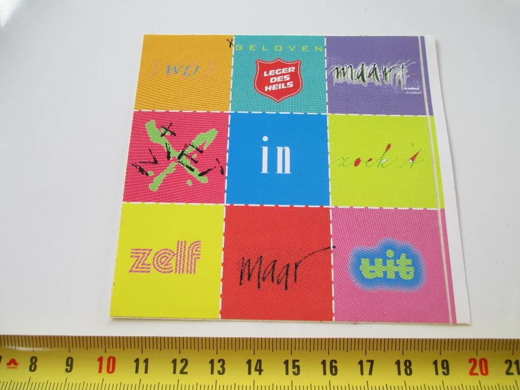 sticker Leger des Heils geloven, Ophalen, Zo goed als nieuw