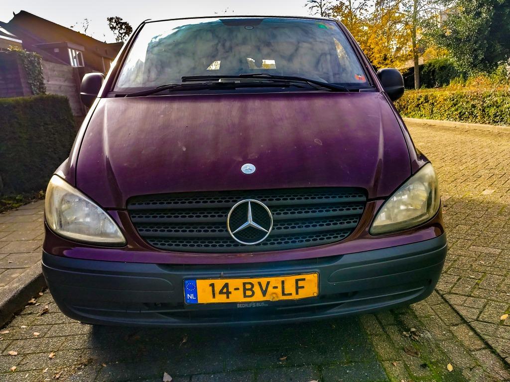 Mercedes-Benz Vito. Nieuwe APK. 2.1 109 CDI 2005 - 297.000, Auto's, Zwart, 2000 kg, Particulier, Bluetooth