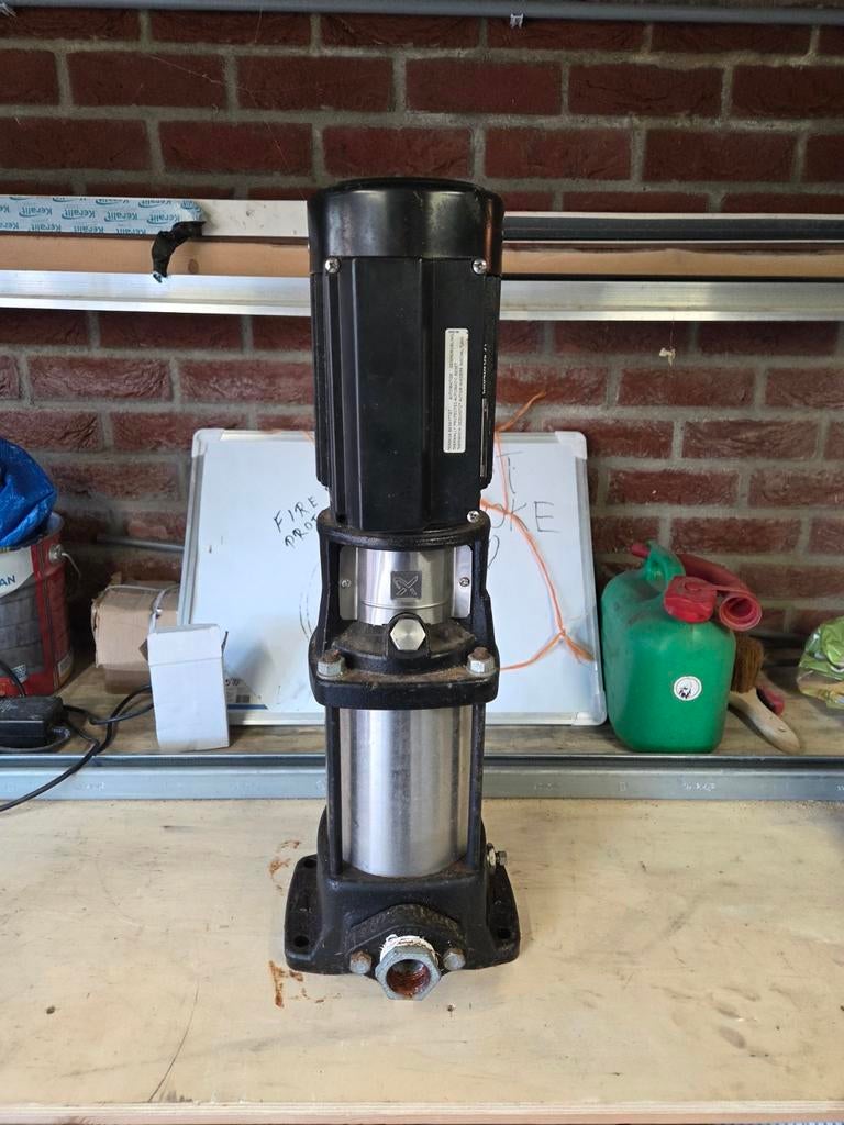 Grundfos CR-3  centrifugaalpomp, Ophalen, Ventilator