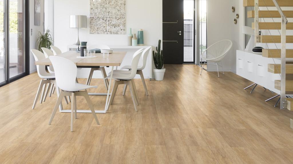 47m2 Plak Pvc Honey Oak Zwaar woon gebruik 14pak = €325, Bruin, Plak Pvc vloer bruin eiken, Nieuw, Ophalen of Verzenden