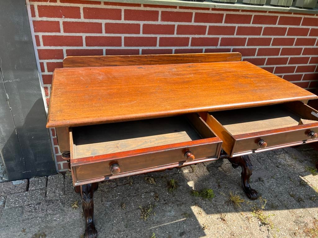 Antieke Schrijftafel met Lades, Antiek en Kunst, Antiek | Meubels | Tafels, Ophalen