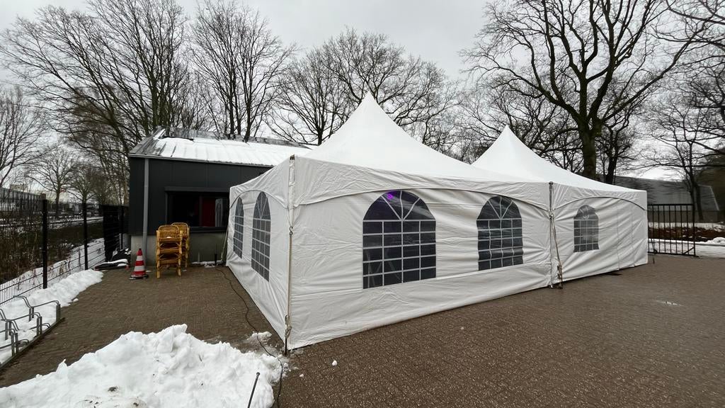 Te koop dak van Pagodetent 6x6 meter, Tuin en Terras, Partytenten, Ophalen, Gebruikt, 6 meter of meer, 2 meter of meer