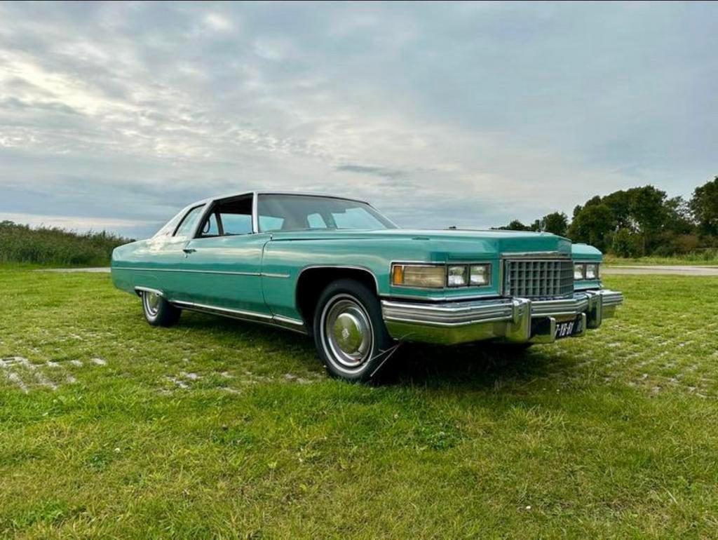 Cadillac Coupe de Ville 8.2 AUT 1976 Groen, Auto's, Cadillac, Particulier, Coupe de Ville, Climate control, Cruise Control, Elektrische ramen