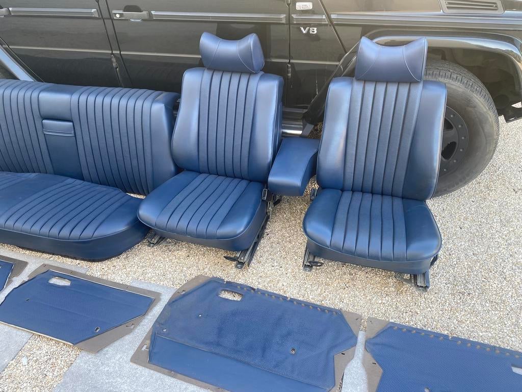 Mercedes W116 interieur blauw, Auto-onderdelen, Interieur en Bekleding, Mercedes-Benz, Gebruikt, Ophalen