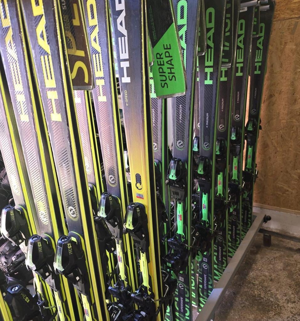 GROOTSTE VOORRAAD HEAD SUPERSHAPE E-MAGNUM E-SPEED, Ophalen of Verzenden, Zo goed als nieuw, Carve, Skiën