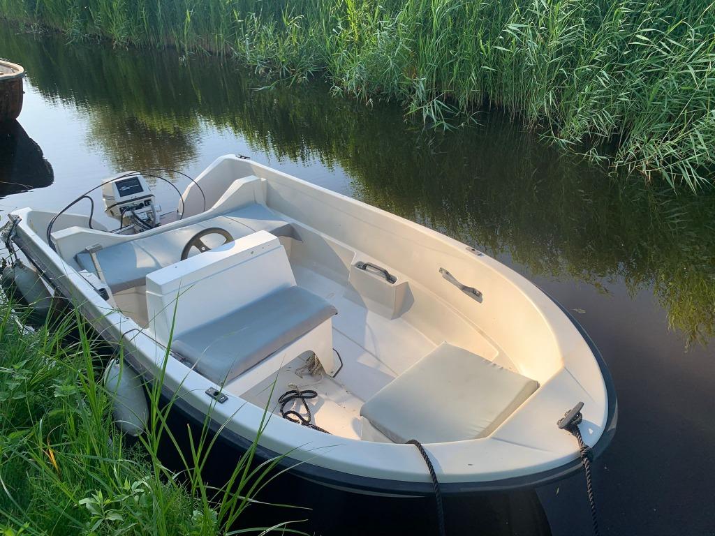 Terhi Micro Fun 3.20m console boot met Yamaha 9.9pk 4 stroke, Ophalen, Gebruikt, Tot 10 pk, Buitenboordmotor