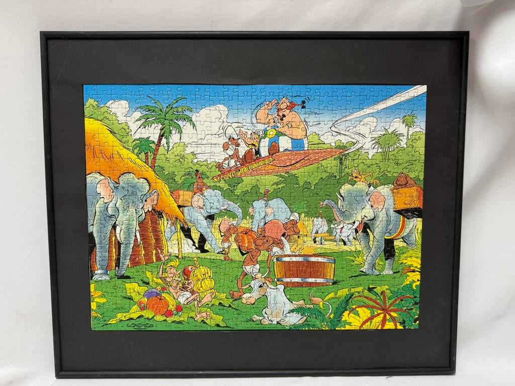 11 prachtige ingelijste puzzels van Asterix en Obelix, Ophalen of Verzenden, Asterix en Obelix, Gebruikt, Plaatje, Poster of Sticker