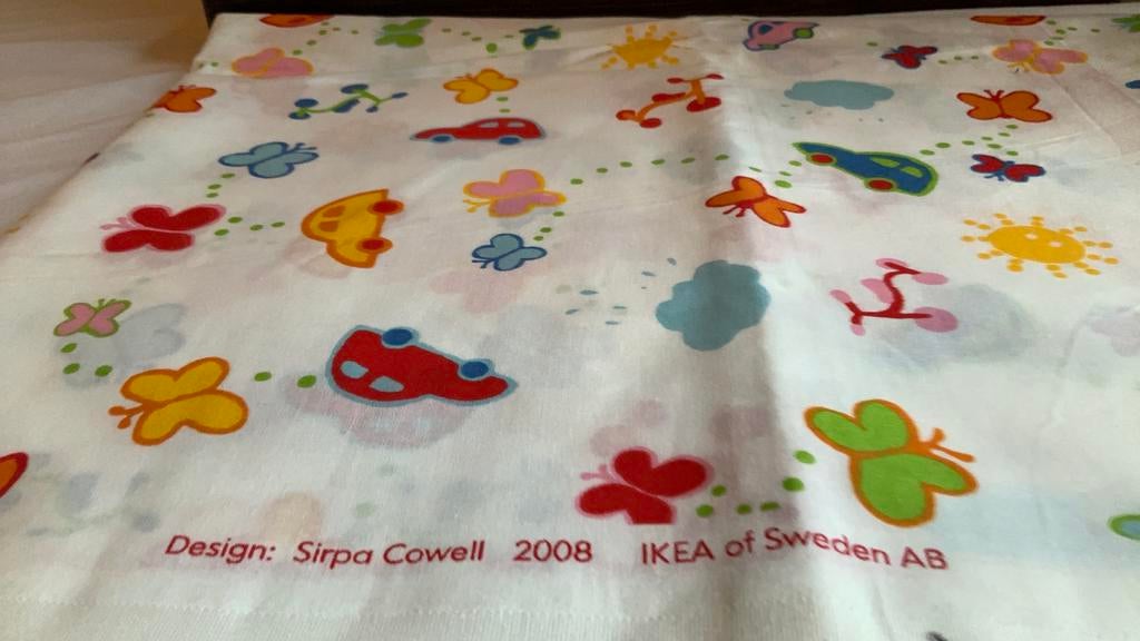 Grote lap katoenen stof kinderkamer/Ikea 2008/300 x 114 cm., Overige kleuren, 200 cm of meer, Ophalen of Verzenden, Zo goed als nieuw