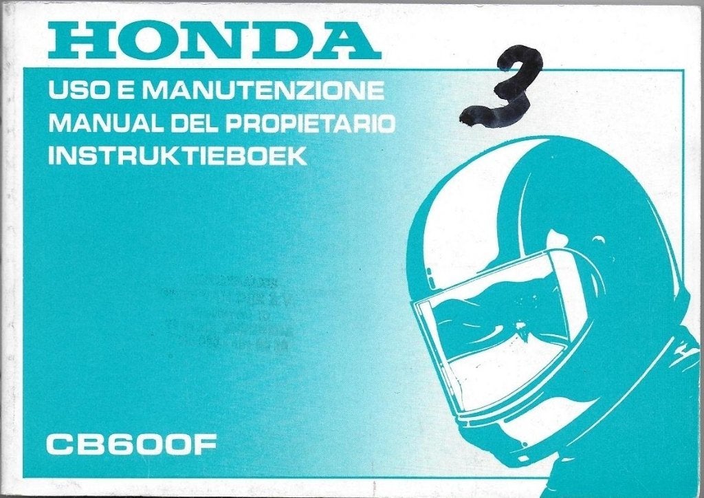 Honda CB600 F handleiding instruktieboek (5698z), Motoren, Ophalen of Verzenden, Honda