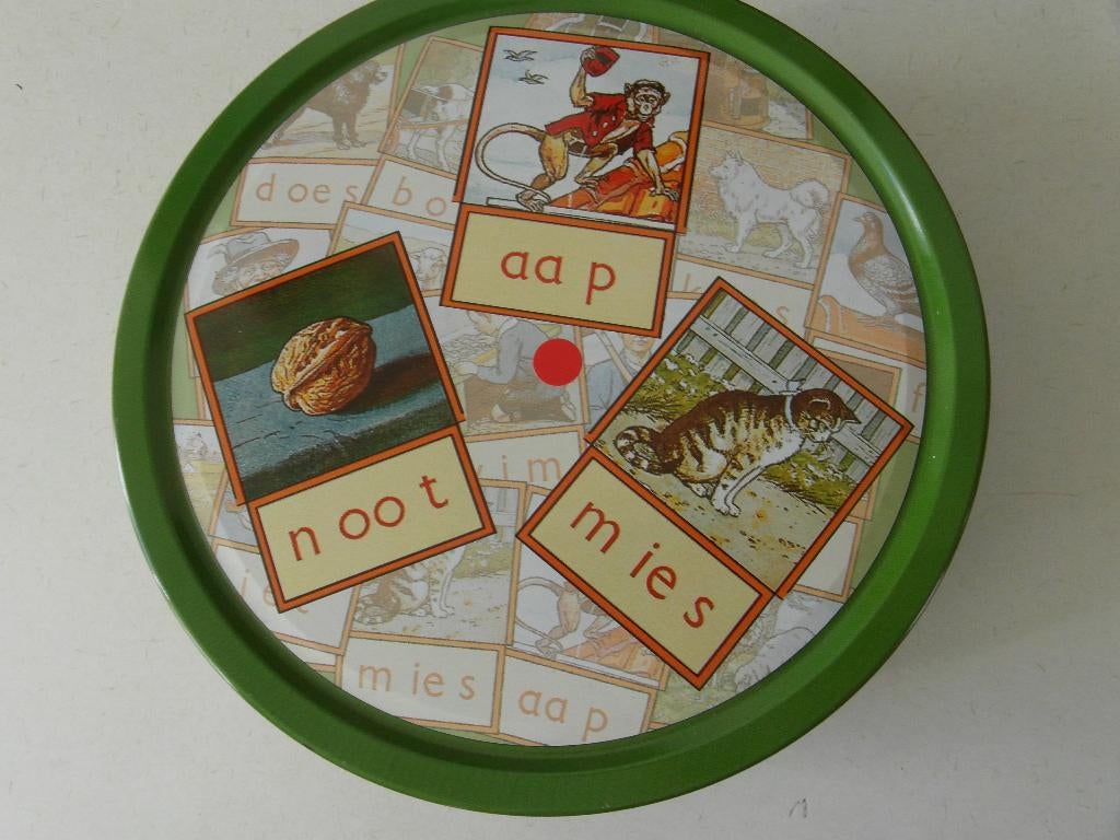 Trommel rond Aap noot mies, Huis en Inrichting, Keuken | Servies, Overige materialen, Overige typen, Ophalen of Verzenden, Zo goed als nieuw