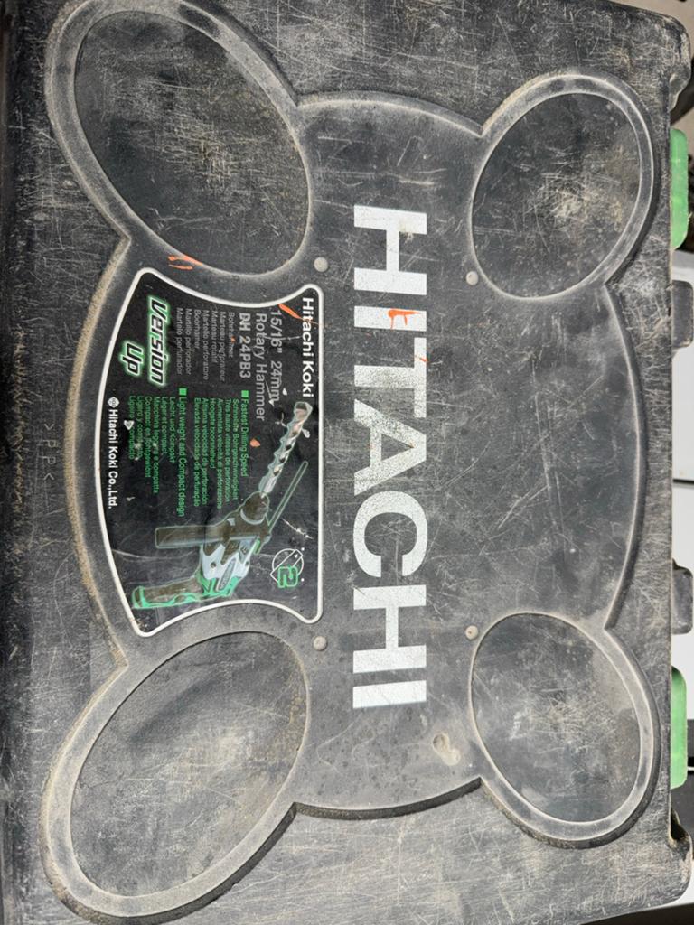 Hitachi Klopboor DH 24PB3 - Krachtige Boorhamer, Boor- en/of Breekhamer, Ophalen of Verzenden, Klopboormechanisme, Gebruikt