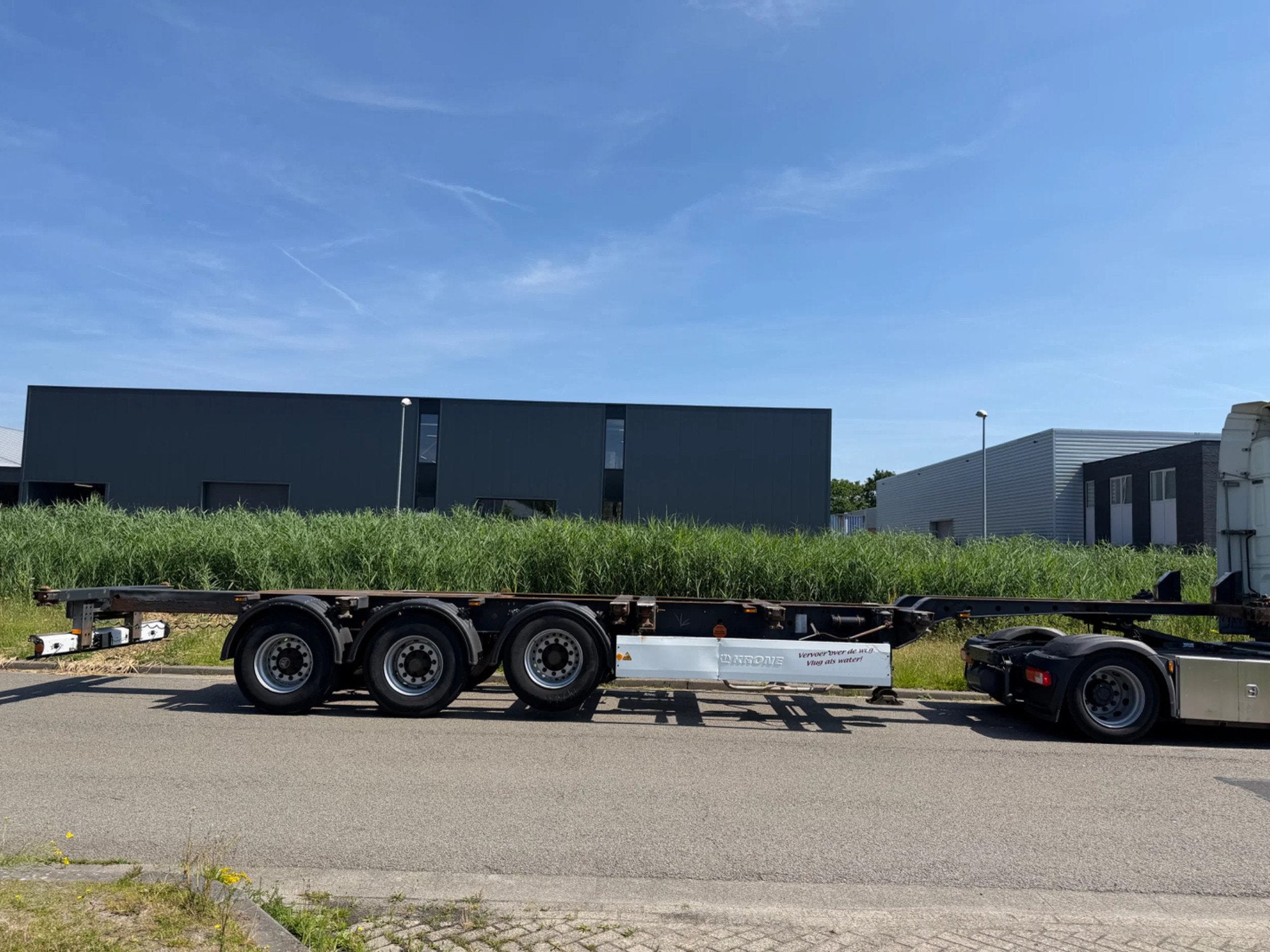 Krone 2X Container Chassis TE HUUR / FOR RENT (bj 2008), Overige brandstoffen, Origineel Nederlands, Bedrijf, Aanhangers en Opleggers