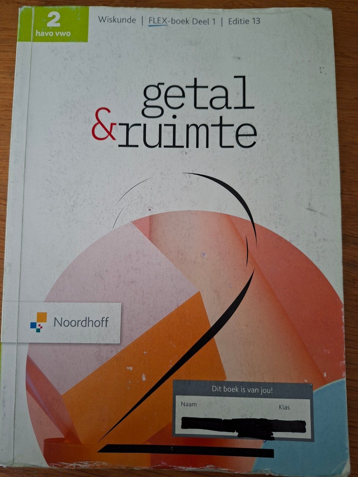 Getal & Ruimte 13e ed havo/vwo 2 FLEX leerboek deel 1, Boeken, Schoolboeken, Verzenden, Zo goed als nieuw