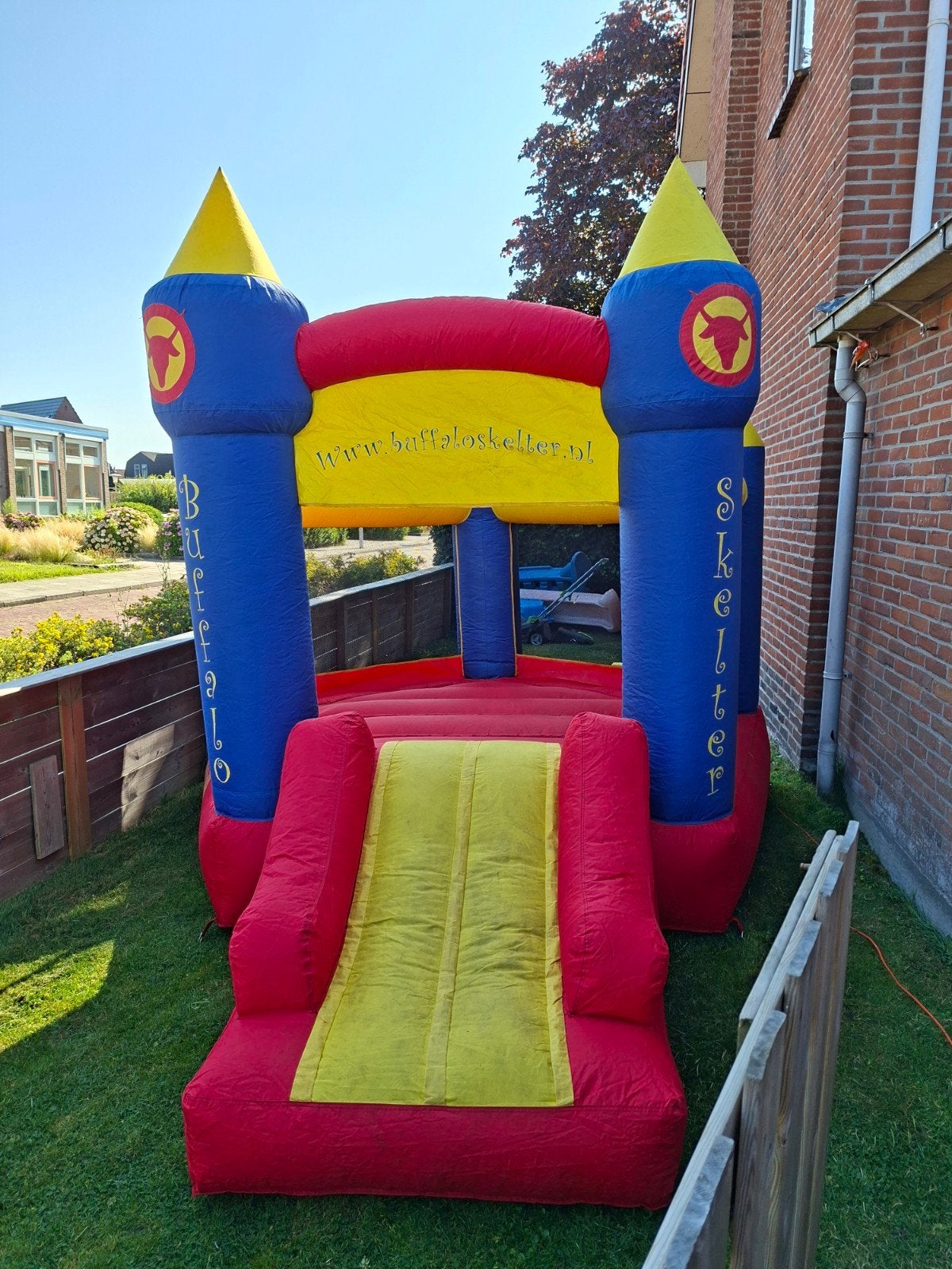 Opblaasbaar Kasteel Springkussen met Blower, Kinderen en Baby's, Speelgoed | Buiten | Springkussens, Gebruikt, Ophalen