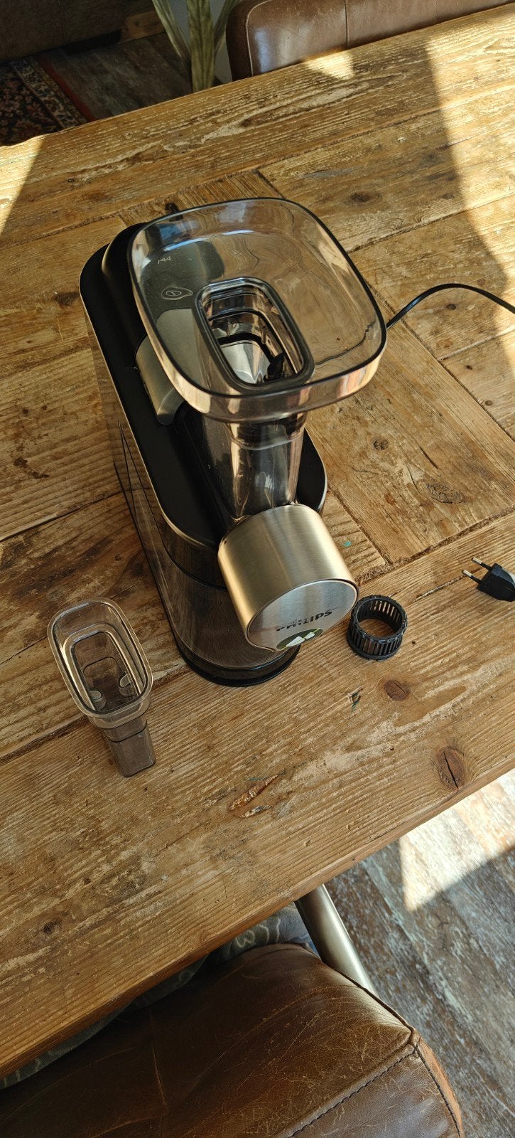 Philips HR1946/70 Slowjuicer - Voor gezonde sappen, Gebruikt, Ophalen of Verzenden, Vaatwasserbestendig, Minder dan 1 liter