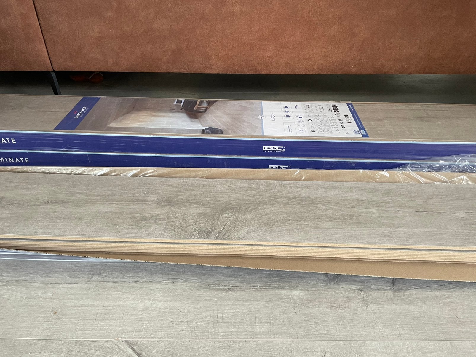 Quick-step laminaat Largo Dominicano eik grijs LPU 1663, Doe-het-zelf en Verbouw, Ophalen, Zo goed als nieuw, Mdf, 200 tot 250 cm